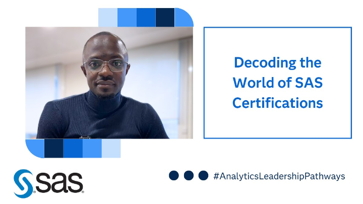HeidiBachS's tweet photo. Discover the story of Ariel, he overcame certification hurdles with flying colors.

Delve into his journey to uncover the strategies behind his six SAS certifications! 

Read more here: https://t.co/m475EVR9m8

#AnalyticsLeadershipPathways #SASCertification https://t.co/WDDcCaNGuD