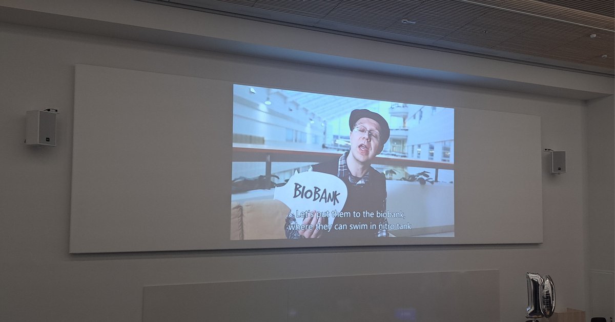 Congratulations Auria Biobank (Turku, Finland) for 10 years of storing precious samples and data and enabling fantastic research. Great seminar today, which concluded in a fun rap-video.