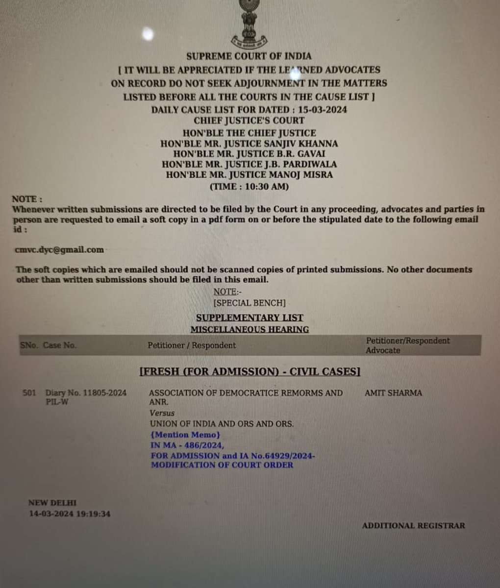 After SBI, Election Commission now files an application for modification of SC order in #ElectoralBonds case! The govt is desperate to hide information! Gets one caged parrot after another to file applications for time/modification