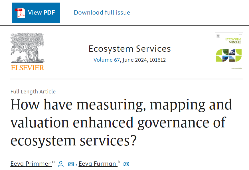 Using research to support decision making has raised interest, here linked with nature. However, useful lessons from governance studies are still missed. This + more came out in our meta-analysis. access: authors.elsevier.com/sd/article/S22… @EevaPrimmer @KestavaKehitys @anttipelkonen