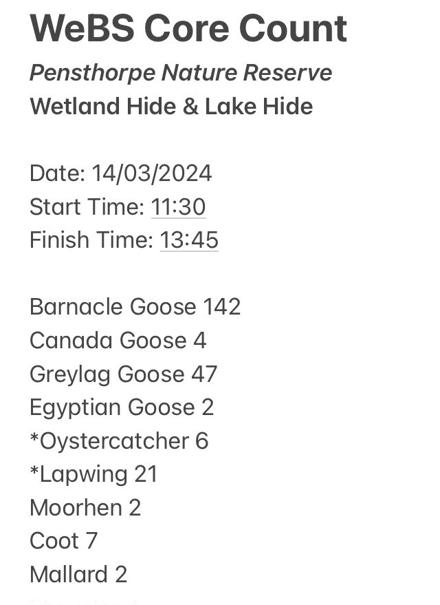 timjwakefield's tweet photo. Chuffed with my @WeBS_UK core count today at @Pensthorpe Good selection of wetland species and decent weather too.
#BirdingByBus ๐ฆ ๐
@SandersCoaches 44A
@FirstNorwich X29 https://t.co/hfT6mVOjtn