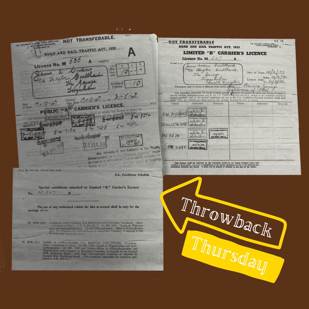 The 1933 Road and Rail Traffic Act required every haulage lorry to be licenced with A, B, or C certificates. A Licences were the most valuable, offering unlimited hire and work across the UK. #ThrowbackThursday #TT #OurHeritage #OurHistory #DeliveringWinners