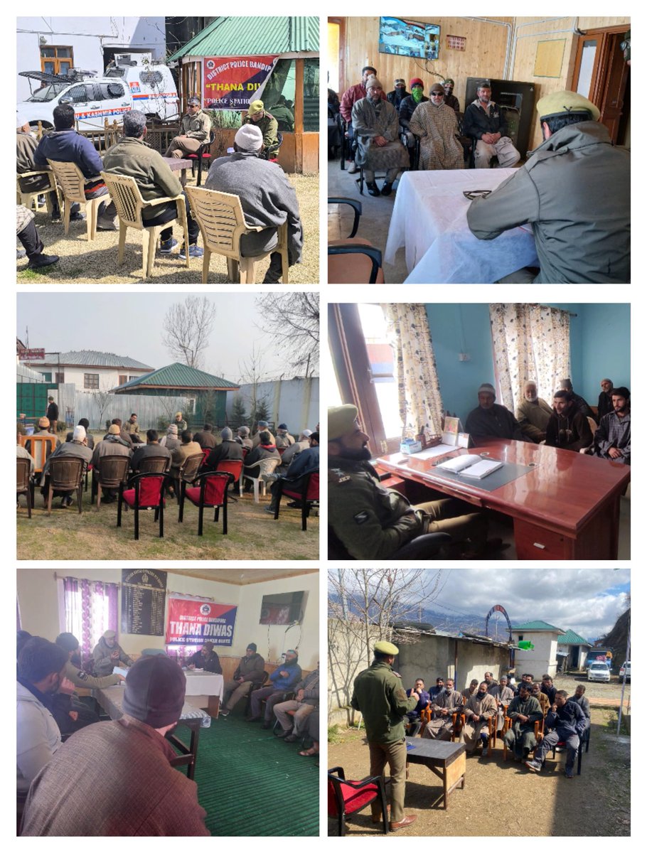 bandiporapolice's tweet photo. Bandipora Police today observed #ThanaDiwas at all Police stations and Police Posts in the District.PRIs, Civil society members and people from different walks of life participated in the event.@JmuKmrPolice @KashmirPolice @DIGBaramulla https://t.co/6ymkxawe5j