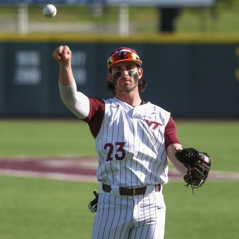 hokiesports's tweet photo. Step into Bananaland with @tannerthomas04 🍌✨

Check out how @ThePrtyAnimals viral sensation and former @HokiesBaseball player is changing the game 👇