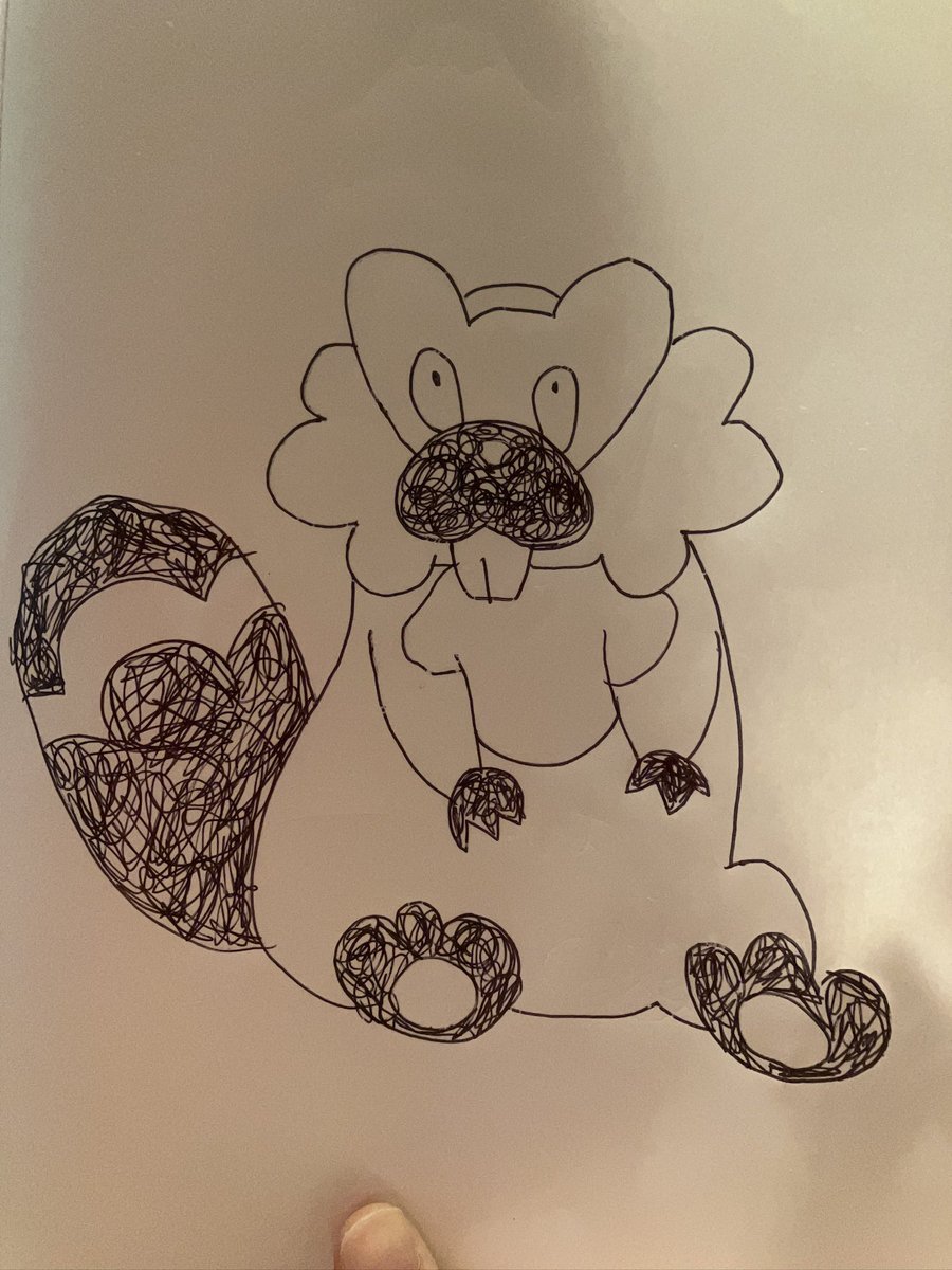 上手に描けたんだよʕ⁠´⁠•⁠ᴥ⁠•⁠`⁠ʔ🦫