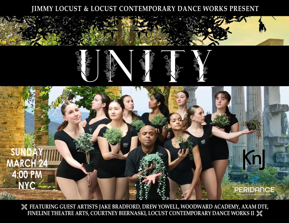 JimmyLocust1's tweet photo. Locust Contemporary Dance Works Festival in NYC begins next Saturday with full day of Masterclasses at Pearl Studios and Sunday our concert at KNJ Theater at Peridance Center at 4pm! For ticket info call 203 962 4934. We’re almost sold out! https://t.co/GyQoxiyzYR