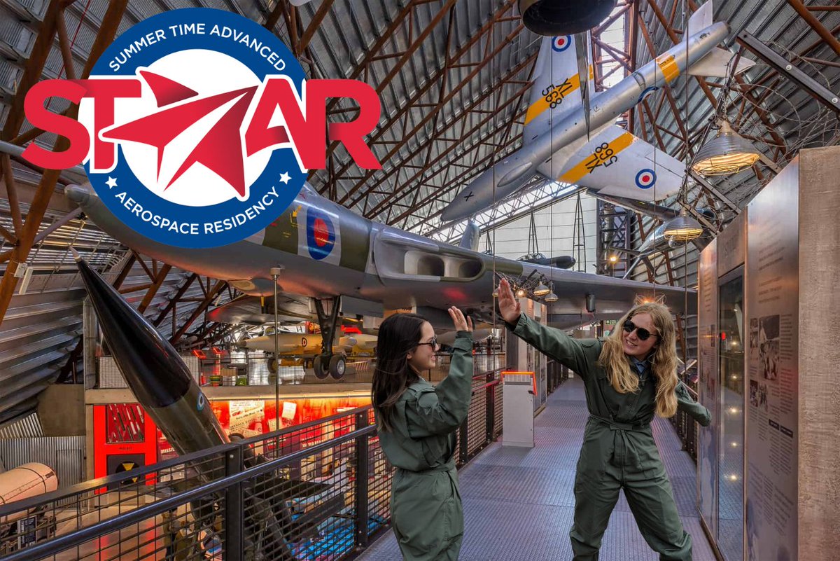 📢 Just 1 week to go until applications for our STAAR 2024 programme close! 📢 ☀️✈️ Spend a week in summer on the aerospace adventure of a lifetime for Y9 students - on base at @RAF_Cosford & at our museum! 💥 Find out more: rafmuseum.org/staar 🔗 bit.ly/STAAR2024appli…