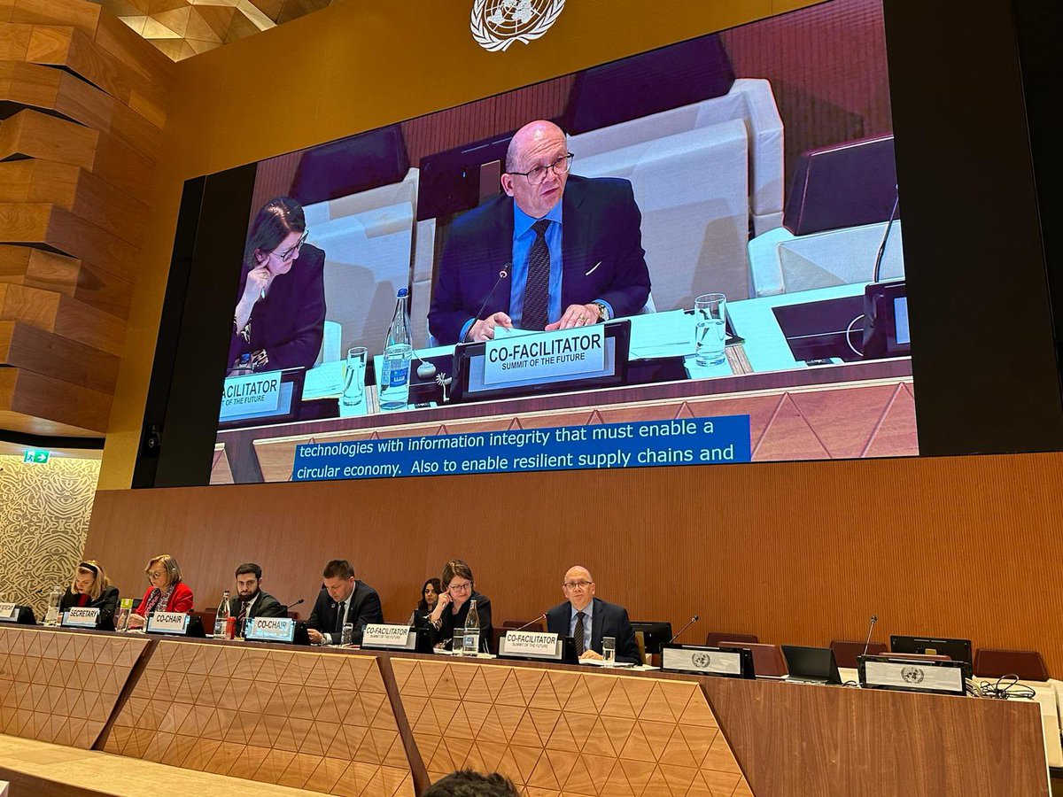 This week, co-facilitators @NevilleGertze and @GermanAmbUN_NY had the opportunity to update colleagues in Geneva on the Pact for the future. Encouraging to note the high interest and active engagement on the Summit of the Future.