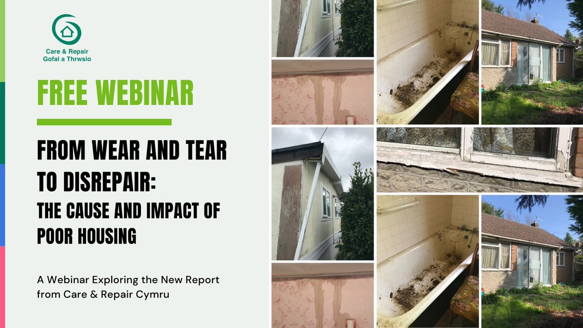 This week we launched our new report 'From Wear and Tear to Disrepair.' Join us for a lunch and learn between 1-2pm on Tuesday 19th March to discuss the report findings and how we can support older homeowners living in unfit housing. Sign up here: tinyurl.com/crc-disrepair-…