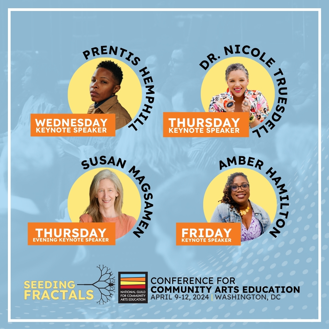 National Guild (@communityartsed) on Twitter photo We’re pleased to announce Amber Hamilton as Friday’s 2024 Conference for Community Arts Education keynote speaker! She joins our keynote lineup featuring <a href="/prentishemphill/">Prentis Hemphill</a>, @drnicoletruesdell, and <a href="/susanmagsamen/">Susan Magsamen</a>!
Register and join us in DC! ow.ly/vryp50QTlb1 We’re pleased to announce Amber Hamilton as Friday’s 2024 Conference for Community Arts Education keynote speaker! She joins our keynote lineup featuring <a href="/prentishemphill/">Prentis Hemphill</a>, @drnicoletruesdell, and <a href="/susanmagsamen/">Susan Magsamen</a>!
Register and join us in DC! ow.ly/vryp50QTlb1