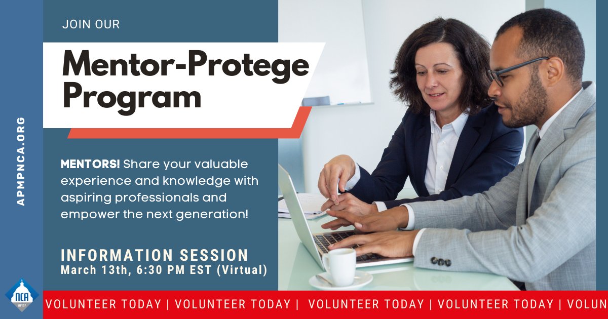 APMPNCA's tweet photo. Thanks to everyone who joined us last night to kick-off this year's Mentor-Protege Program! 

Missed the Info Session? No worries! Sign-up now to learn more!

https://t.co/DSexfloXW3 https://t.co/wHqeSHOl3q
