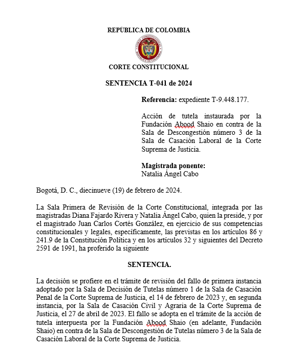 articulo20's tweet photo. SENTENCIA RECOMENDADA 🗣 

#Constitucional #Laboral

@CConstitucional expone los elementos que deben acreditarse para demostrar la configuración de un contrato realidad oculto tras un contrato de prestación de servicios

SENT:  T-041 de 2024 | EXP: T-9.448.177 https://t.co/o6sVcyTilY