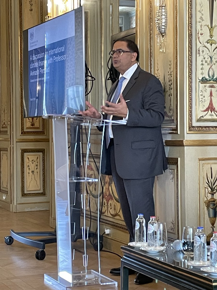 Thanks to Professor @AvinashPersau15 for injecting expertise, urgency and practical ideas into the debate on how to scale international 🌿climate finance from billions to trillions. The 🇬🇧 & 🇪🇺 are committed to mobilising global finance  to drive a green and just transition.