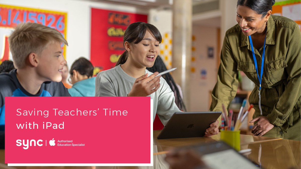 How can teachers maximise the time they spend in the classroom? iPad streamlines the school day for educators, from lesson plans to registration, and even marking student work. Find out more: wearesync.co.uk/education/trus… #AppleinEducation #EdTech