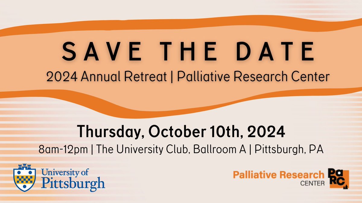 Mark your calendar for the Palliative Research Center’s 2024 Annual Retreat! We're excited to once again host palliative care researchers and clinicians in-person this fall. More info to come. #pallcareresearch