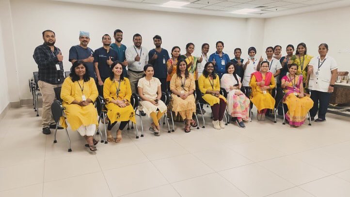 VelloreRadRover's tweet photo. Women of Radiology @OffCMCVellore 🌼
Womens day celebration with a potluck in our department, themed in yellow 🌼⭐️ Dedicated to the strength &amp; perseverance of women world over 🌸🌟💫
#womensday #radiology https://t.co/MHQDh1FEDR