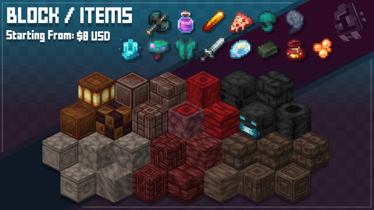 ThatJadenXgamer's tweet photo. Hi, I've recently opened up Commissions on my VGen: https://t.co/AdbW9OgPJR

If you ever wanted a Model or Texture made in my style then be sure to check it out. I am currently doing Minecraft Blocks, Items and Entity Models
#Minecraft #commissions https://t.co/VHOBPpkLCH