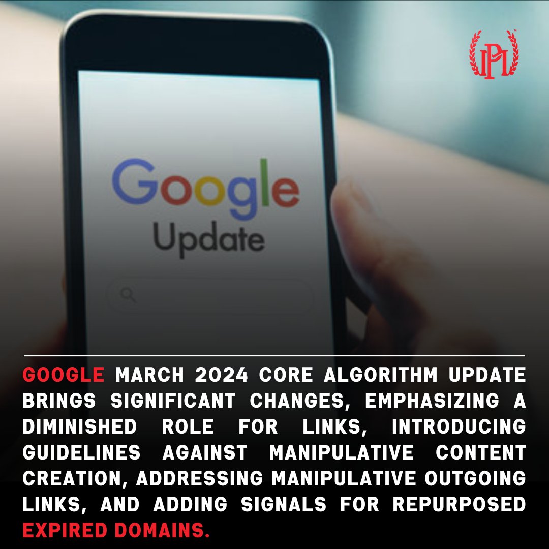 MPStrategicMktg's tweet photo. Google March 2024 Core Algorithm Update brings significant changes, emphasizing a diminished role for links.
#mpstrategicmarketing #mpsm #website #SocialMediaSEO #BoostVisibility #smallbusiness #seo ##GoAvsGo #usa #DhruvRathee #chatgpt # #googleupdate #googlecontentupdate https://t.co/KvVURWgf0j