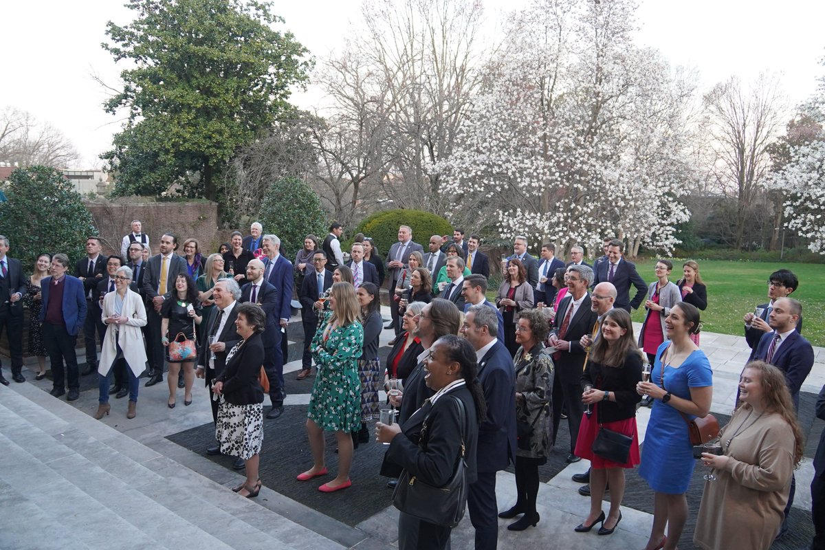 UKRI_NorthAmer's tweet photo. Thank you to all our U.S. partners for joining us this week for a reception in Washington, DC. to celebrate the breadth &amp; depth of 🇬🇧-🇺🇸 research &amp; innovation collaborations. We look forward to continuing to transform tomorrow together! https://t.co/KbrkbMHrSU