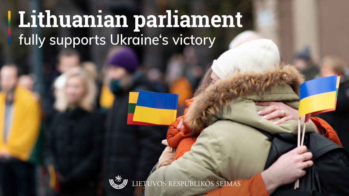 The @LRSeimas adopted the resolution on Full Support to Achieve Ukraine‘s Victory. #SupportUkraine