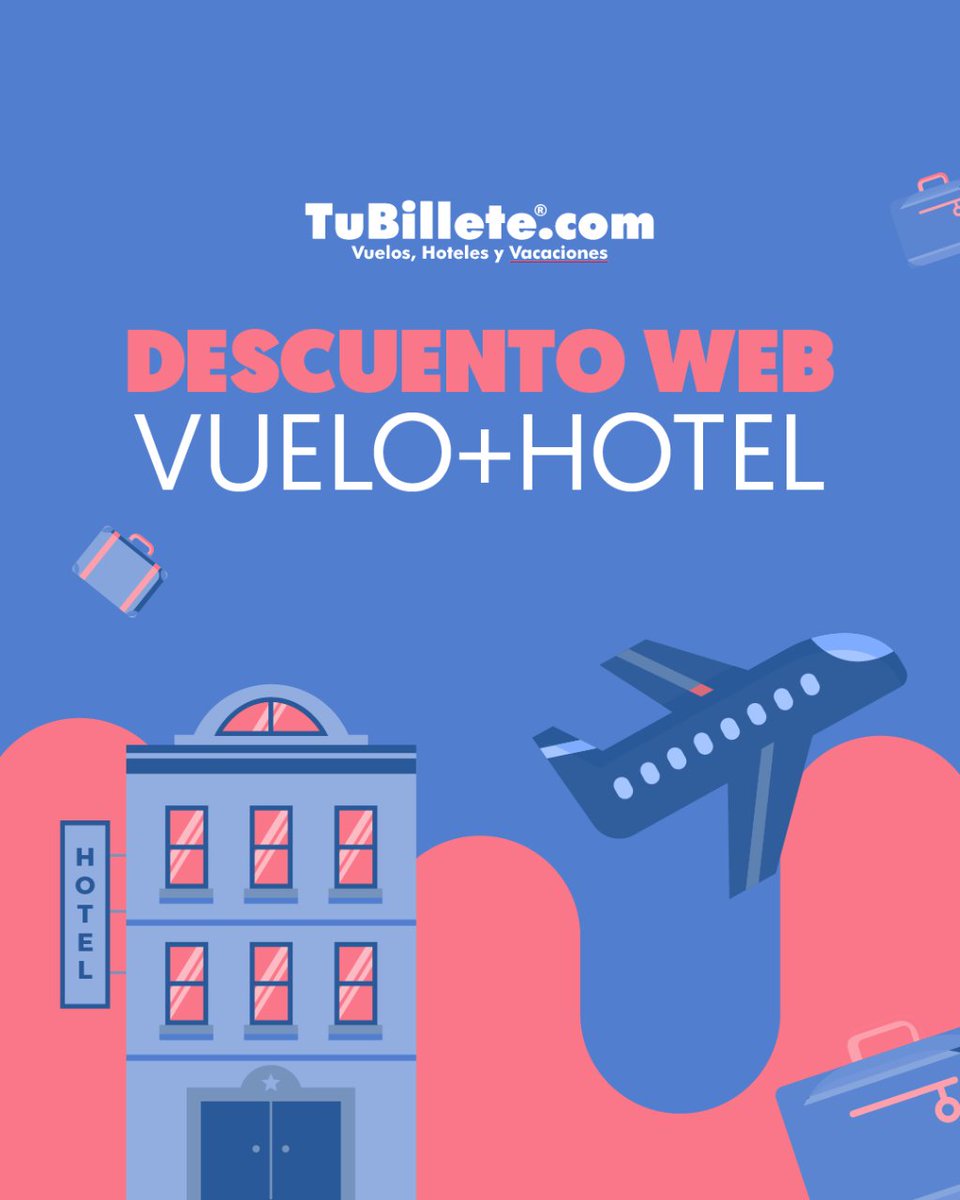 TuBillete's tweet photo. No sabemos cuántas veces lo hemos repetido.

Lo seguiremos haciendo.

Queremos que viajes a buen precio.

Descuento web en vuelo + hotel ➡️ https://t.co/pSn52KCaiG

#TuBillete https://t.co/ZZlpH61vLG