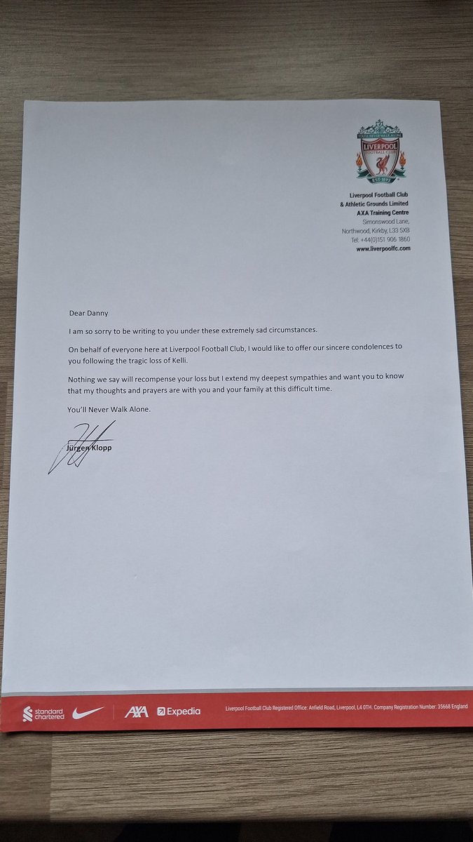 Not sure who sorted this for us but is very much appreciated. The boys will certainly be impressed. Thanks <a href="/LFC/">Liverpool FC</a>