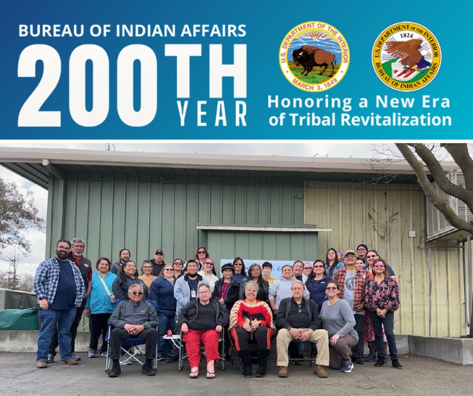 On March 11, Pacific Regional Office and Central California Agency staff paused to recognize BIA's 200th year as a Bureau. With 104 Federally Recognized Tribes under their umbrella, the region supports more federally recognized Tribes than any other BIA region.