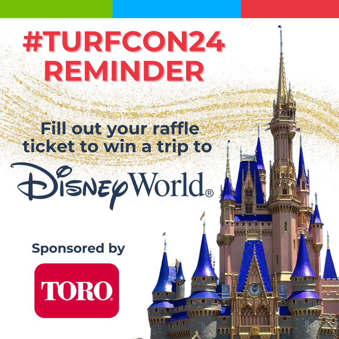 Reindersinc's tweet photo. The only thing better than a trip to DisneyWorld is a FREE trip to DisneyWorld. Thanks to our sponsor, @thetorocompany, you can enter to win a DisneyWorld Vacation Giveaway.
See show show bag for raffle information! #TurfCon24 https://t.co/MzCtZPo1wj