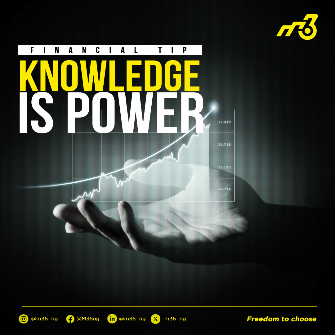 M36_ng's tweet photo. Stay updated on market trends, economic indicators, and global events that could impact your investments. Informed decisions are the key to successful investing.

M36 is an investment platform offering low-risk investments for as low as ₦10,000.

Download on the Android and IOS stores.

#Diversify #InvestSmart #business #investments #growth #wealth