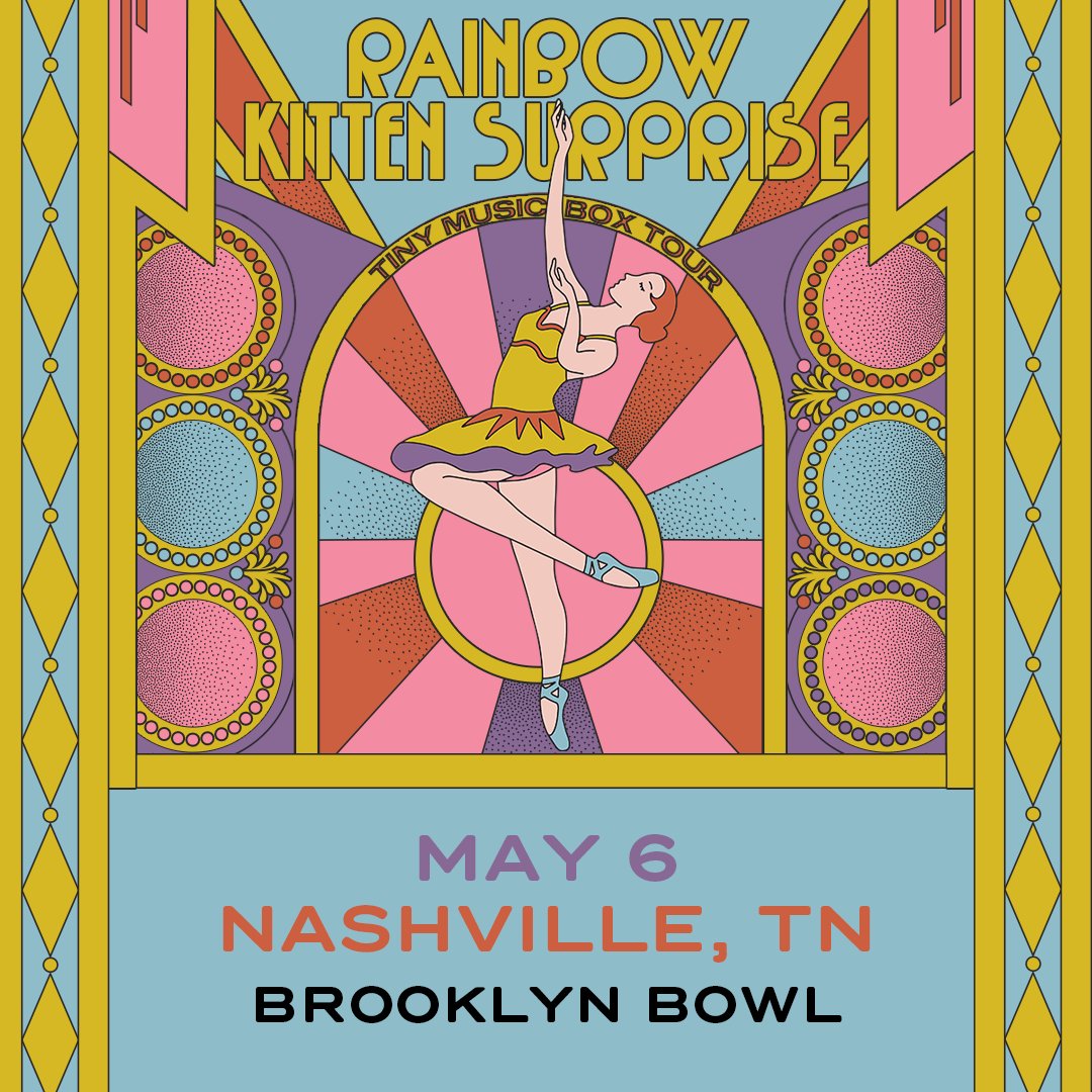 Brooklyn Bowl Nashville (@bbowlnashville) on Twitter photo 🌈 JUST ANNOUNCED 📷
<a href="/RKSBandOfficial/">Rainbow Kitten Surprise</a>
on MAY 6! Brooklyn Bowl pre-sale begins THU, MAR 21 at 10AM. Sign up for our newsletter to receive the code before it begins: bit.ly/BBNashSignUp
Tickets go on sale to the public FRI, MAR 22 at 10AM. bit.ly/3Pl1nZK 🌈 JUST ANNOUNCED 📷
<a href="/RKSBandOfficial/">Rainbow Kitten Surprise</a>
on MAY 6! Brooklyn Bowl pre-sale begins THU, MAR 21 at 10AM. Sign up for our newsletter to receive the code before it begins: bit.ly/BBNashSignUp
Tickets go on sale to the public FRI, MAR 22 at 10AM. bit.ly/3Pl1nZK