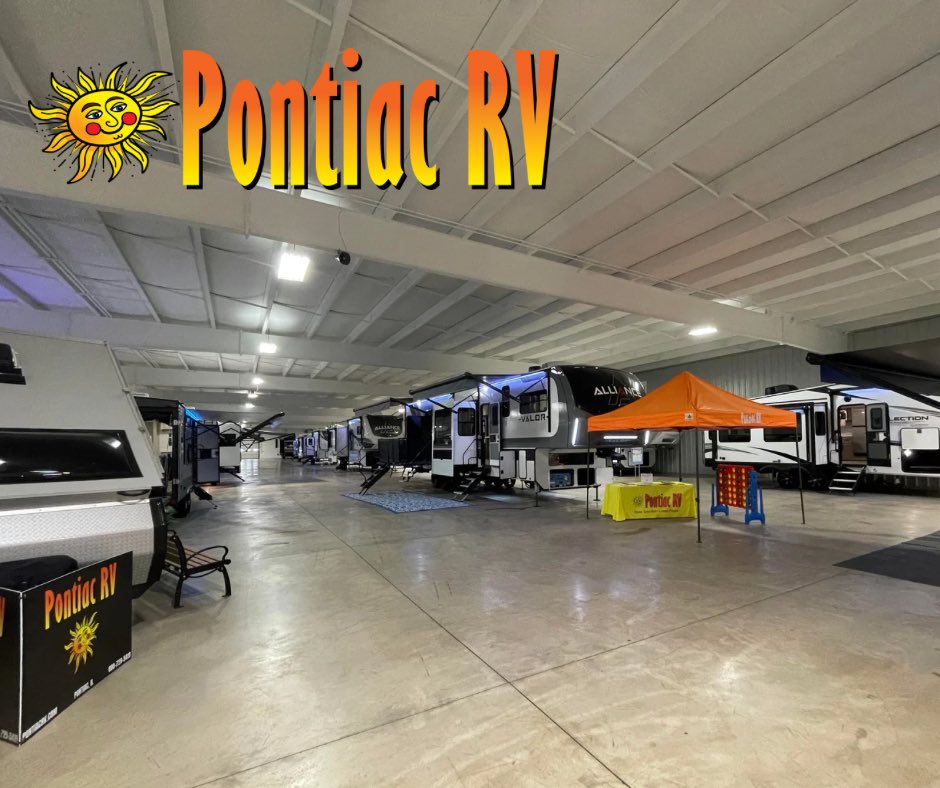 PontiacRV's tweet photo. Our Spring RV Sale &amp; Open House Starts Today! Come shop now, camping season is just around the corner☀️
Hours: 9-5pm
*Closed Sunday* https://t.co/HXo3rfslcG