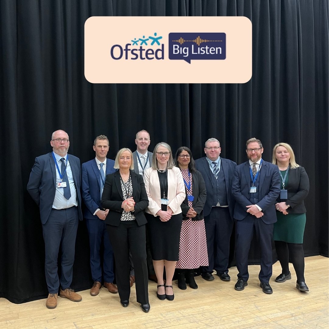 Delighted to host @Ofstednews Inspectors to @ChiHighSchool @TKATAcademies for their #BigListen roadshow today. 

@martyneoliver has committed to engaging more directly with the education sector, working more openly and transparently with schools to hear their views.