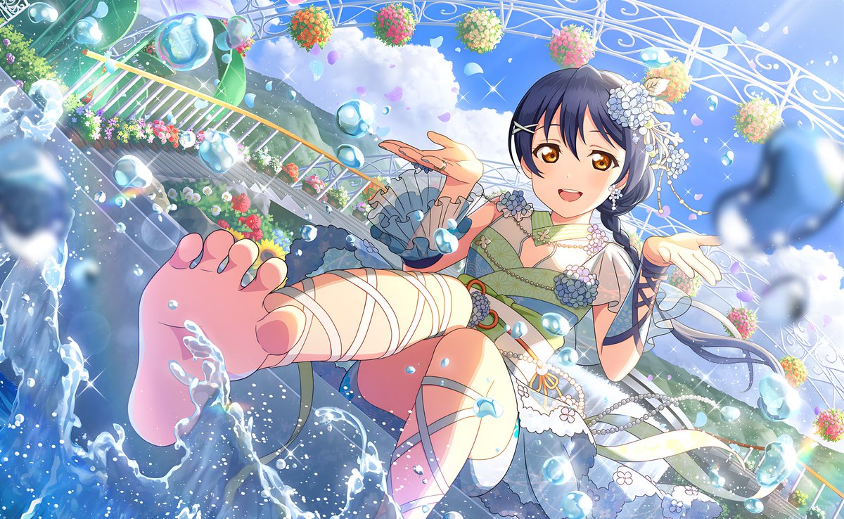 [🇯🇵#SIF2] 🆕 UR Umi Sonoda (Cool) 「Flowing Smile on the Veranda」 🌟 idol.st/SIF2/card/604/… 🌟 🌟 Skill (Level 1): 🎀 For every 16 notes, there's a 38% chance to increase note score by 100 points for 3 seconds. #LoveLive #スクフェス2 #園田海未生誕祭2024