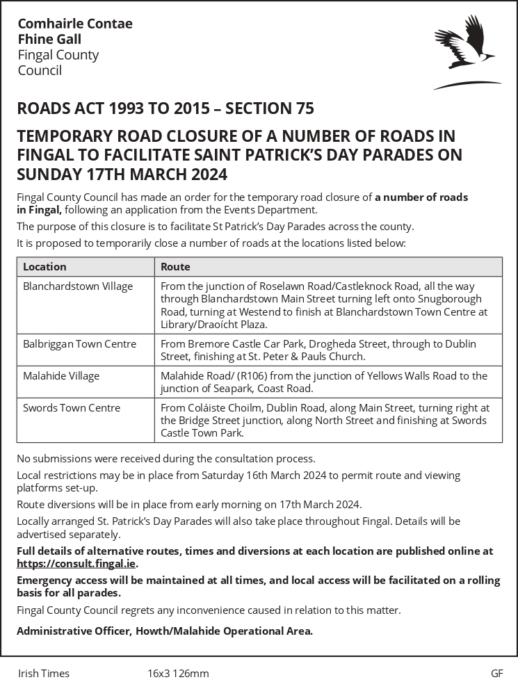 Fingal County Council tweet media