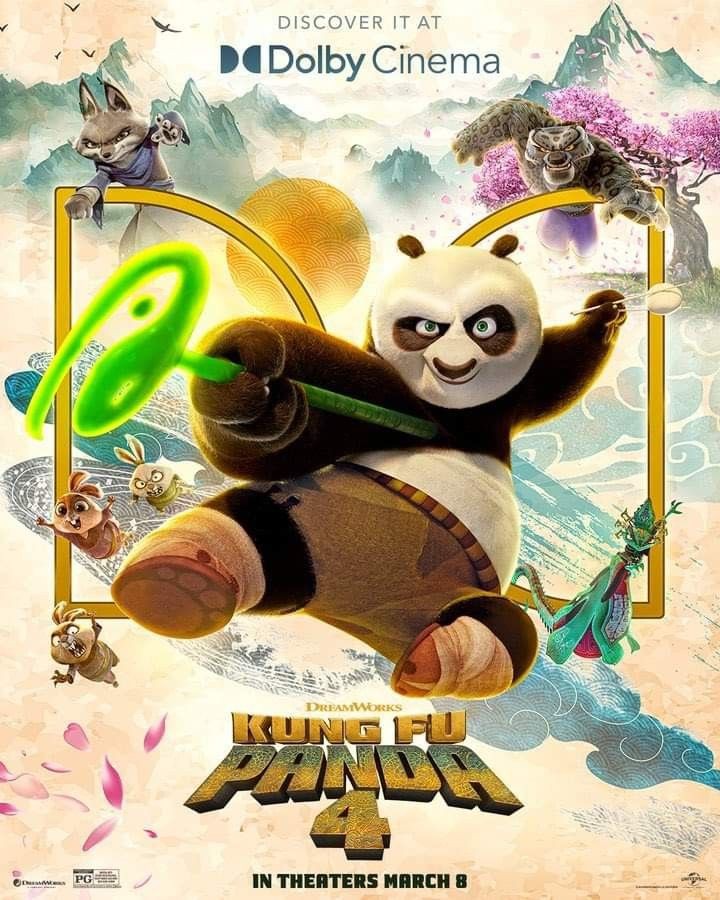 Exciting battle at US #BoxOffice: #KungFuPanda4 slips to #2 under #DunePartTwo, still strong at 4.1M, marking #2 biggest WED of franchise. With a 73.2M cume, it's set to be the 3rd Uni animation to hit 100M this weekend! 

#Animation #MovieBiz