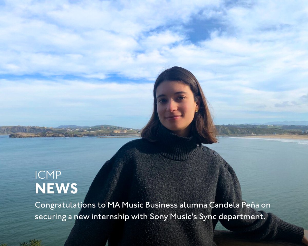 MA Music Business alumna, Candela Peña, recently secured a new internship with Sony Music's Sync department! Click below to read more: eu1.hubs.ly/H080Tfn0 #MusicBusiness #MusicIndustry #ICMPLondon