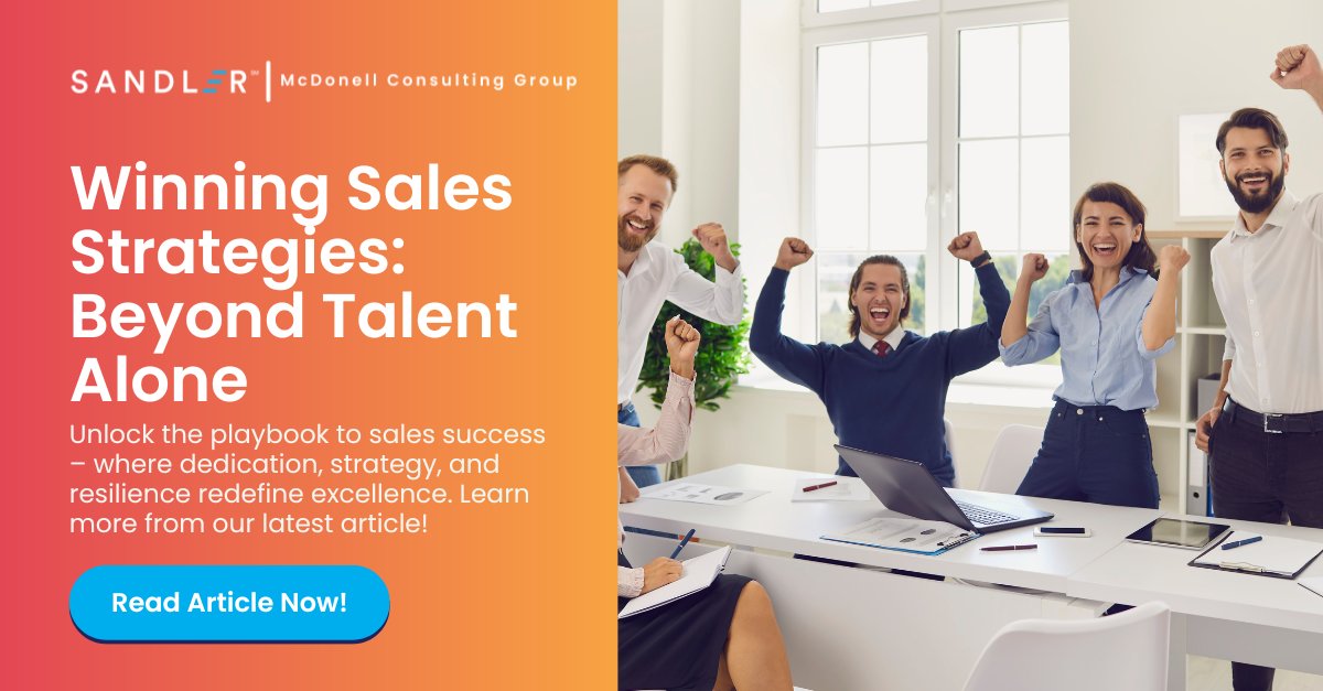 SandlerTrainer's tweet photo. Unleash the power within your sales pitches with "Winning Sales Strategies: Beyond Talent Alone" by Chris and Kristine McDonell. Dive into the dedication, strategy, and mental resilience needed to transform your sales game!  #SalesExcellence #PowerPitches> https://t.co/8yEhe7LIXp https://t.co/I4BfZVzKqv