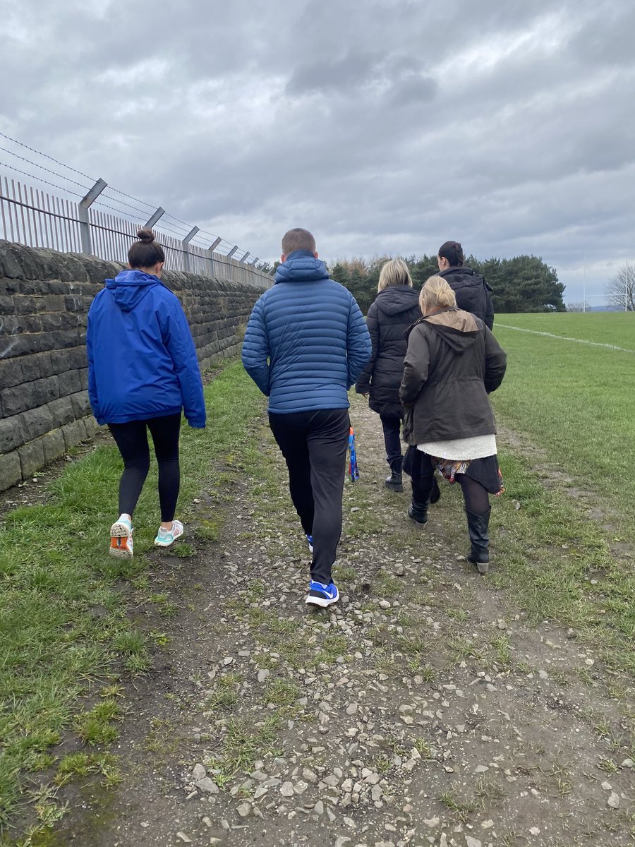 Staff walk in the local park well underway towards our sportsfest minutes @bramley_park @WellspringAT @WellspringWell1