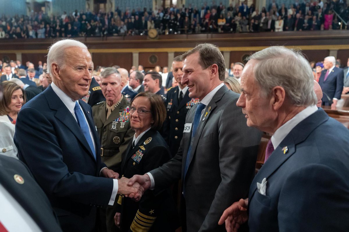 .@POTUS led us back from COVID, deftly repaired our relationships with allies, and fought for democracy at home & abroad. Last week’s #SOTU demonstrated how lucky we are to have him as our leader. Thank you, Mr. President for fighting for us & leading us through perilous times.