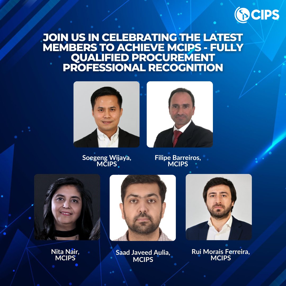 CIPSMENA's tweet photo. Join us in celebrating the remarkable accomplishment of 12 individuals who have successfully attained #MCIPS this month!
For those seeking to attain MCIPS or progress professionally through our qualifications, click here to learn more: https://t.co/JU81mWPPoI https://t.co/dxN1FqlpvW