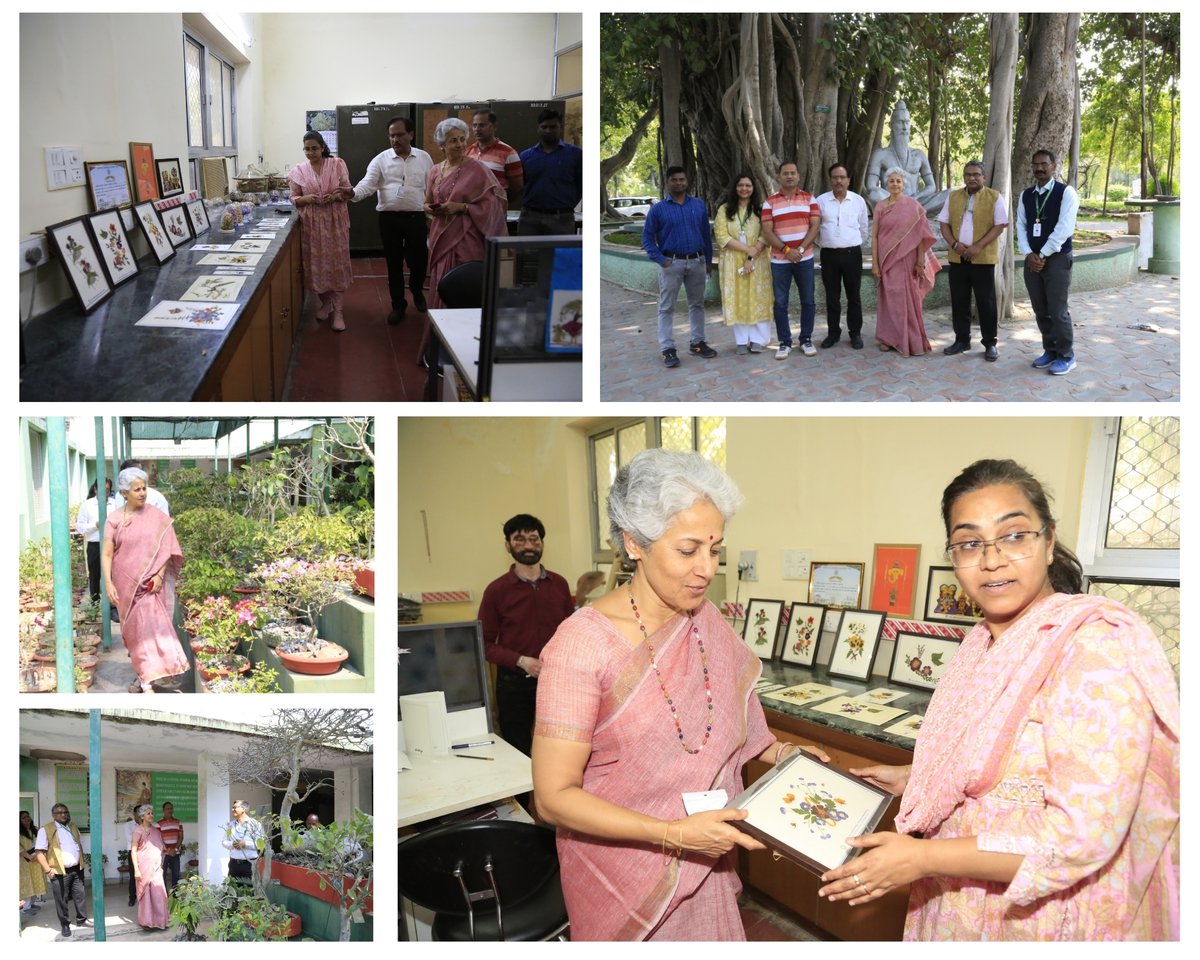 CSIR-NBRI (@csirnbrilko) on Twitter photo <a href="/doctorsoumya/">Soumya Swaminathan</a> visited <a href="/csirnbrilko/">CSIR-NBRI</a> #BotanicGarden & various plant houses today. She appreciated plant conservation efforts of institute. Possibilities of collaboration with <a href="/mssrf/">MSSRF</a> were explored under <a href="/CsirFlori/">CSIR Floriculture Mission</a>. She also applauded #WomenEmpowermentInitiatives of the institute. <a href="/doctorsoumya/">Soumya Swaminathan</a> visited <a href="/csirnbrilko/">CSIR-NBRI</a> #BotanicGarden & various plant houses today. She appreciated plant conservation efforts of institute. Possibilities of collaboration with <a href="/mssrf/">MSSRF</a> were explored under <a href="/CsirFlori/">CSIR Floriculture Mission</a>. She also applauded #WomenEmpowermentInitiatives of the institute.