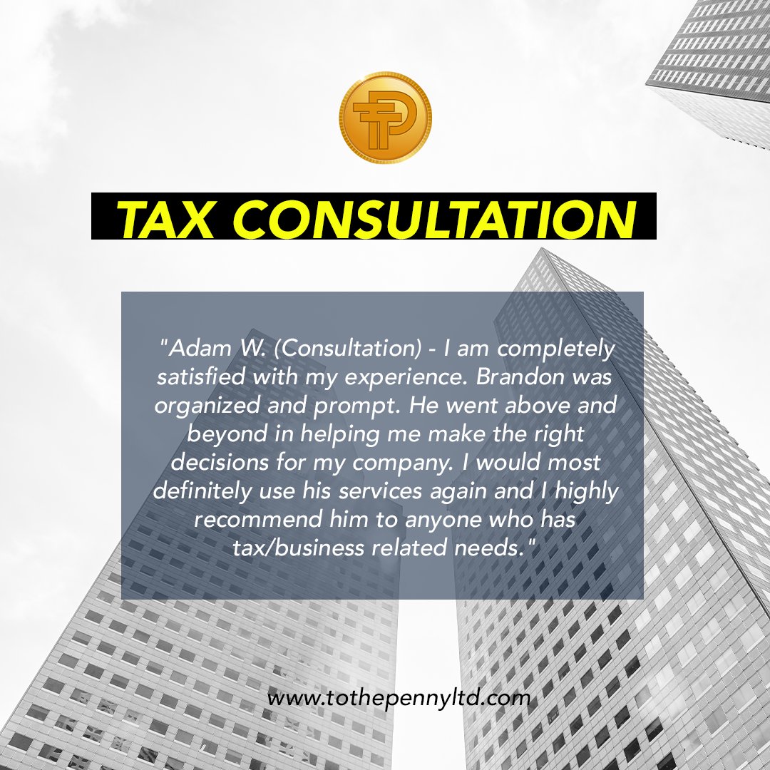 Let's navigate the financial journey together.

#TaxHelp #BusinessGrowth #ConsultationSuccess #TaxSeason #SmartDecisions #HappyClient #TaxConsultation #FinancialAdvice #BusinessTips #ToThePenny