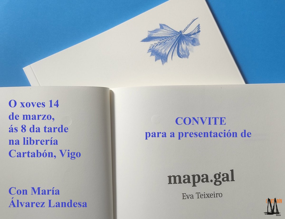 Un mundo de poesía, con Eva Teixeiro, acompañada de María Álvarez Landesa, hoxe ás 20:00h👇🏻
“mapa.gal” #encartabónondesenón
#todososdíassonpoesía