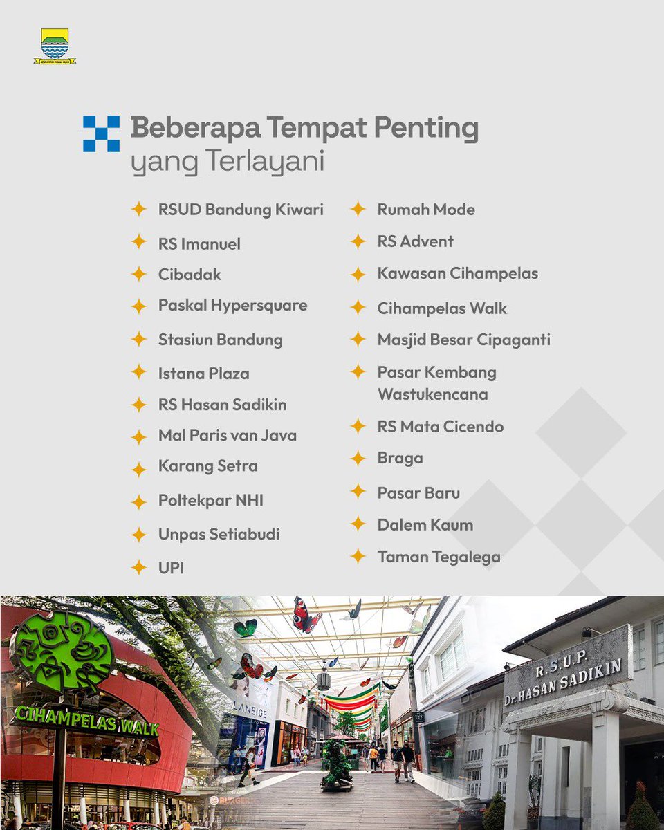 humasbandung_'s tweet photo. Kabar gembira wargi Bandung 🤩

Bus Kota Damri rute Terminal Ledeng - Terminal Leuwihpanjang beroperasi lagi 👏🏻

Yuk save, share dan simak rute selengkapnya di atas 🤩🙏🏻

#TransportBandung
#BandungUnggul
#BusDamri https://t.co/IgsRkCJpWj