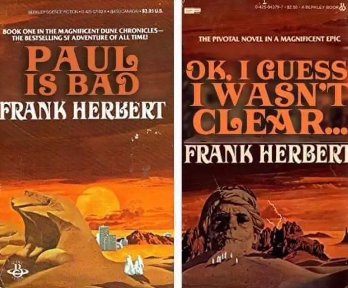 “Dune is about Paul being a savior and a hero” Frank Herbert: