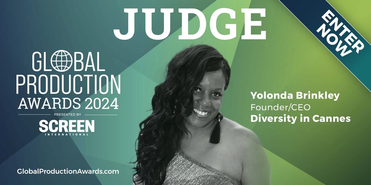 Our founder Yolonda Brinkley is excited to participate as a judge for the Global Production Awards 2024! Entries are now open & close March 15th. Check it out. You can view the categories and enter here: globalproductionawards.com/categories @Screendaily
#screengpa24 
#diversityincannes