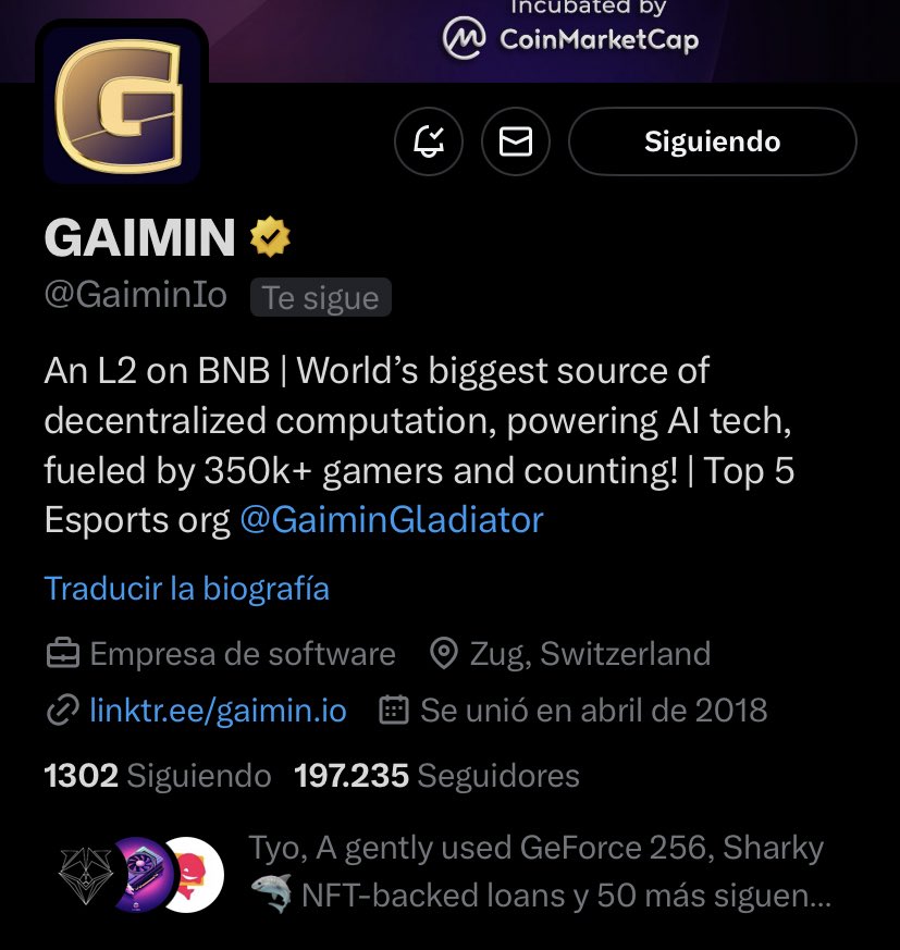 QuantGach's tweet photo. Damn.

@GaiminIo has earned like, what, 100k followers in 5 days?

Fcking huge.

I feel so proud of having discovered this gem when they had around 60-70k followers.

It’s being quite a ride ❤️

Still a lot to come. https://t.co/niVGVosl0d