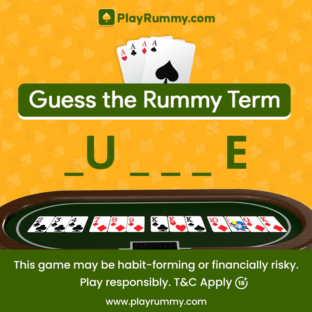 Hint: It's where two cards make magic happen! 
.
.
.
.
.
#JiskaHunarWahiWinner #SkillWillWin #rummy #games #trending #trendingnow  #earnmoney #playonline #playingcards #rummygame #rummygameonline #mobilegame #mobilegamelovers #rummyapp #playrummy #rummyonline #rummylovers