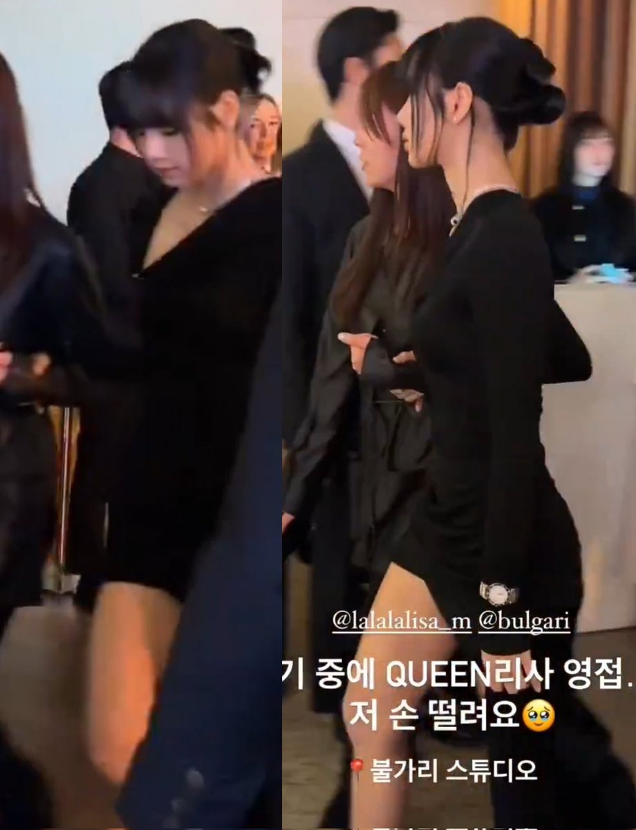 Lisa arrives at the Bulgari event in Seoul.