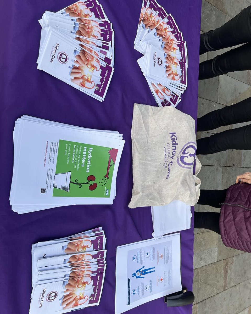 World Kidney Day being celebrated at Casemates. Pop round to find out how to take care of them. #wkd #wkd2024 #worldkidneyday Kidney Care Gibraltar